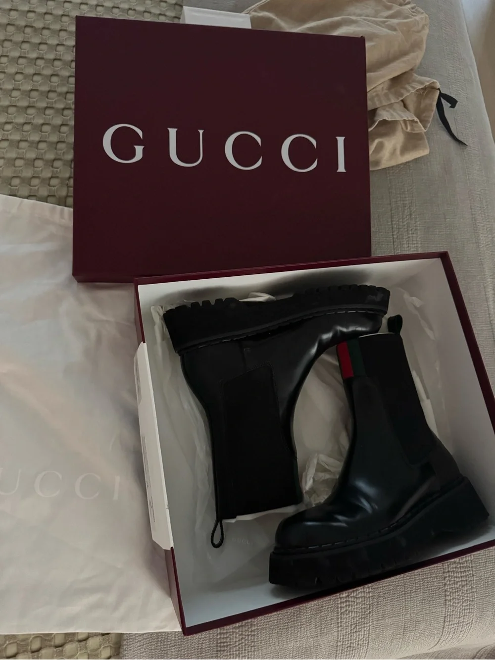 Thea Magnum Calf Gucci Chelsea bootie